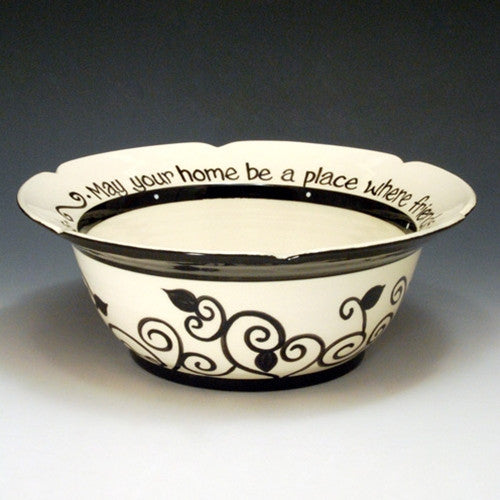 Medium Black Lyric Blessing Bowl